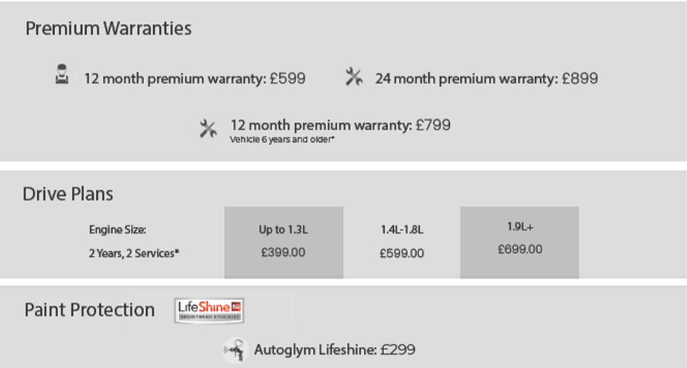 Premium vehicle servicing